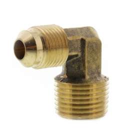3/8in Flare x 1/2in MIP Brass Elbow