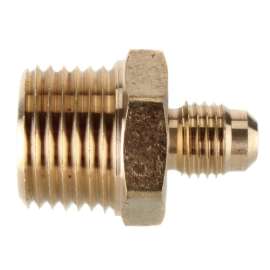 1/4in Flare x 1/2in MIP Brass Half Union