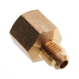 1/4in Flare x 3/8in FIP Brass Coupling