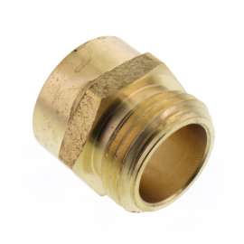 3/4in Male Hose x 3/4in Female Pipe Brass Garden Hose Adapter