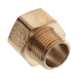 3/4in Female Hose x 1/2in Male Pipe Brass Garden Hose Adapter