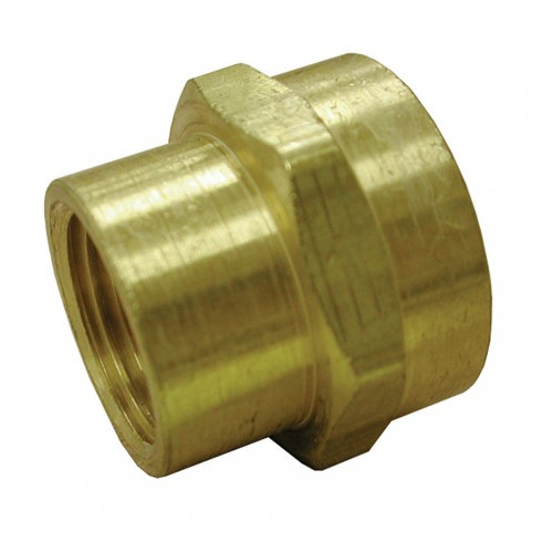 3/4in Female Hose x 3/4in Female Pipe Brass Garden Hose Adapter