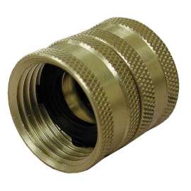 3/4in Female Hose x 3/4in Female Hose Brass Garden Hose Swivel