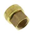 3/4in Female Hose x 1/2in Female Pipe Brass Garden Hose Swivel