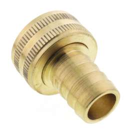 5/8in Hose Barb x 3/4in Female Hose Brass Garden Hose Swivel