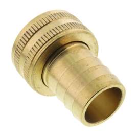 3/4in Hose Barb x 3/4in Female Hose Brass Garden Hose Swivel