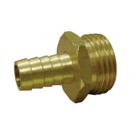 5/8in Hose Barb x 3/4in Male Hose Brass Garden Hose Adapter