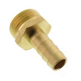 1/2in Hose Barb x 3/4in Male Hose Brass Garden Hose Adapter