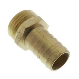 3/4in Hose Barb x 3/4in Male Hose Brass Garden Hose Adapter