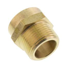 3/4in Female Hose x 3/4in Male Pipe Brass Garden Hose Adapter