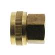 3/4in Female Hose x 1/2in Female Pipe Brass Garden Hose Swivel