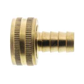 1/2in Hose Barb x 3/4in Female Hose Brass Garden Hose Swivel