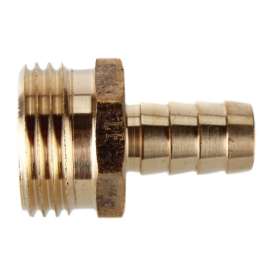 1/2in Hose Barb x 3/4in Male Hose Brass Garden Hose Adapter