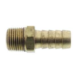 1/2in Hose Barb x 3/8in Male Brass Pipe Adapter