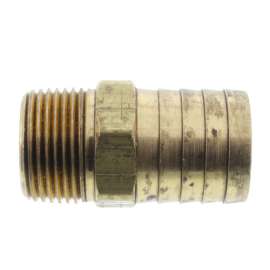 1in Hose Barb x 3/4in Male Brass Pipe Adapter