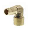 3/8in Hose Barb x 3/8in Male Pipe 90 Degrees Brass Elbow