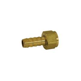 1/2in Hose Barb x 1/2 Female Pipe Brass Swivel Adapter