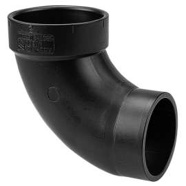 3in Spigot x Hub ABS DWV 90 Degrees Street Elbow - Box of 20