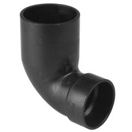 4in x 3in Spigot x Hub ABS DWV 90 Degrees Street Closet Elbow, no Cap - Box of 10