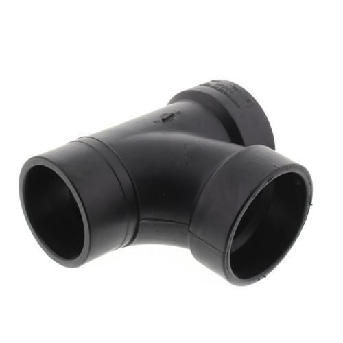 1-1/2in Spigot x Hub x Hub ABS DWV Street Tee