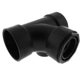 3in x 3in x 3in x 1-1/2in Hub ABS Sanitary Tee with 90 Degrees Right Inlet - Box of 10