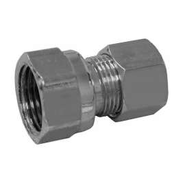 3/8in OD x 3/8in FIP Chrome Plated Lead Free Compression Connector