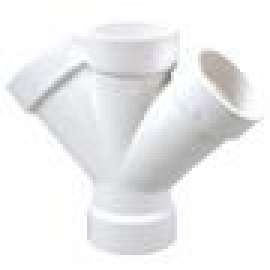 4834 6 HUB 45 DOUBLE WYE PVC, 45 Degrees  Double Wye Hub - PVC DWV, 4834