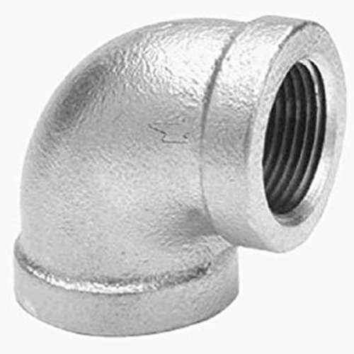 90 Degrees Elbow 1in Galvanized Malleable Iron Threaded Class 300