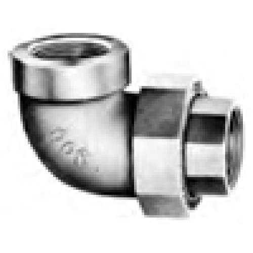 Union Elbow 1in Ground Joint Black Malleable Iron Threaded Class 300 Brass Seat