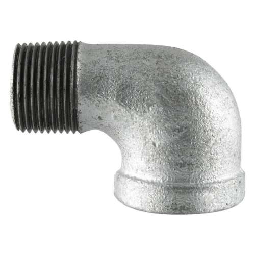 90 Degrees Street Elbow 4in Galvanized Malleable Iron Threaded Class 150