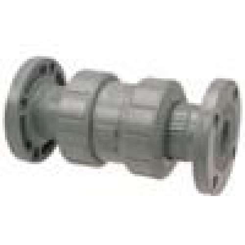 Ball Check Valve 3/4in CPVC Schedule 80 Flanged True Union EPDM O-Ring