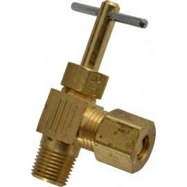 Needle Valve 1/4in X1/8in Brass CMPXMIP