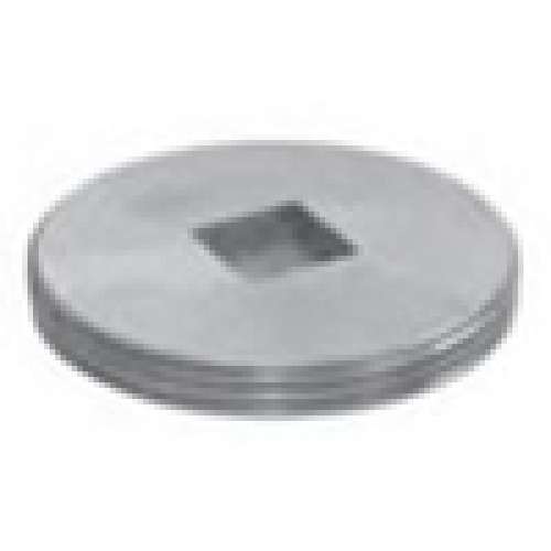 Plug 3-1/2in Brass Square Countersunk