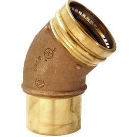 45 Degrees Street Elbow 3in Bronze FtgXPress ProPress XL