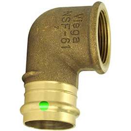 90 Degrees Elbow 1-1/4in Bronze PXF ProPress