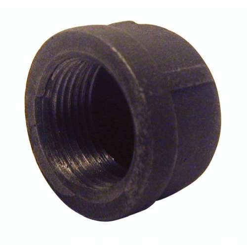 Cap 3in Extra Heavy (XH) Black Malleable Iron Threaded Class 300