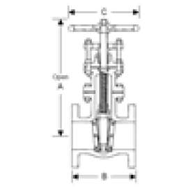 GATE VALVE 4 IBBM 125# - G612 61011100 - FLG NRS