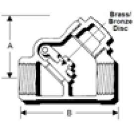 CHECK VALVE 1-1/2 150# B321 53025060 -THRD SWNG SCRW CAP