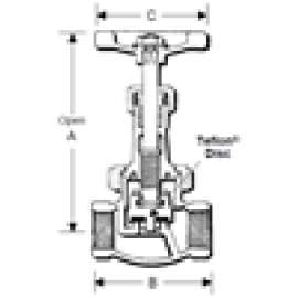 GLOBE VALVE 1/4 BRONZE 150# B22T 50033200 - THRD UNION BONNET