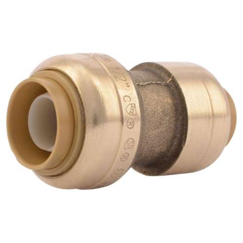 Coupling 3/8in X1/2in Brass SBC Lead Free U009LFA