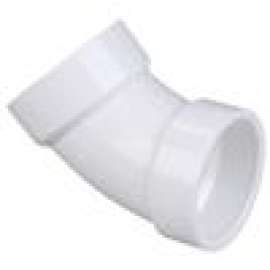 4806 1 1/2 HXH 45 ELBOW PVC, 45 Degrees  Elbow H x H - PVC DWV, 4806