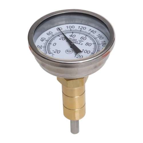 Temperature Gauge 1/2in Tube Size without SharkBite Tee 22884