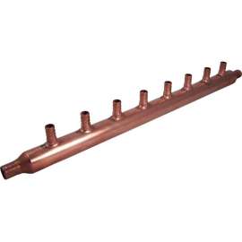 Manifold 3/4in 8-Port Copper Open 1in Trunk 1/2in Branches 22790