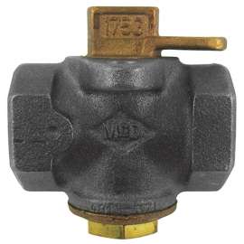 Meter Stop 2in Plug Style with Flat Head Lockwing FNPTXFNPT 175PSIG