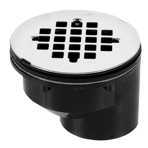 Shower Drain 2in ABS Body Offset Spg End