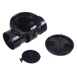Back Water Valve 4in ABS DWV Hub