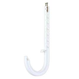 Hanger 1-1/2in X10in ABS White J-Hook Schedule 40 with Nails