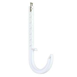 Hanger 2in X 10-1/2in ABS White J-Hook Schedule 40 with Nails