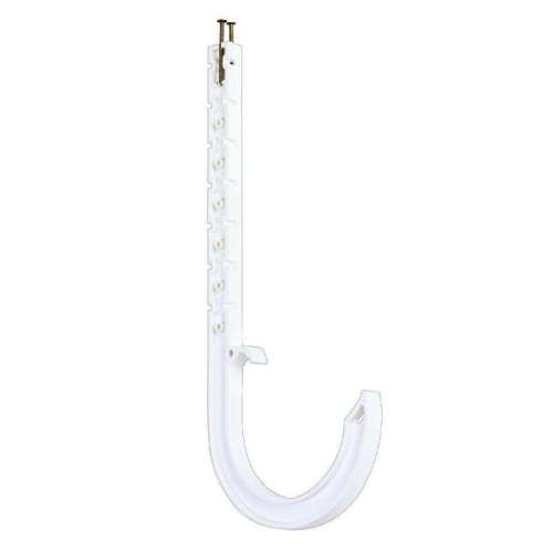 Hanger 2in X 10-1/2in ABS White J-Hook Schedule 40 with Nails