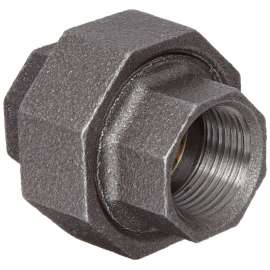 Union 4in Ground Joint Black Malleable Iron Threaded Class 300